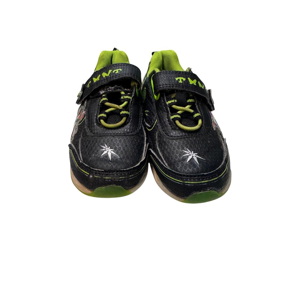 Teenage Mutant Ninja Turtles Light Up Sneakers Shoes Size 9 Toddler TMNT Green